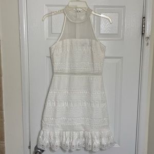 Two Sisters White Halter neck Dress Size 4